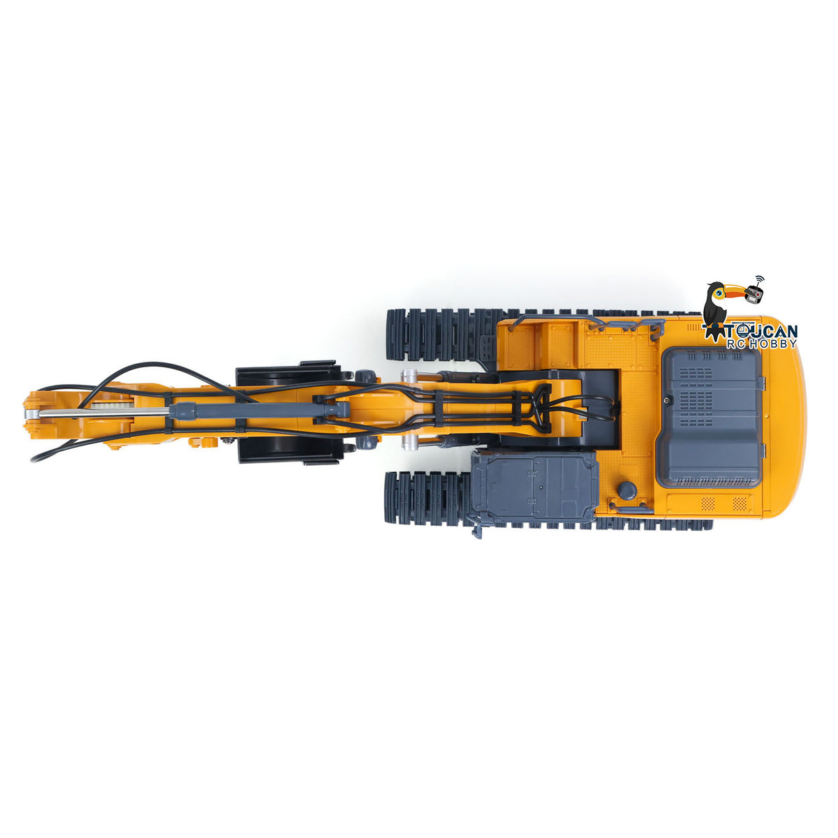TOUCAN RC HOBBY HUINA 1/18 Electric RC Excavator XE1260 Remote Control Digger RTR 300 Degree Rotation Finished Model Metal Bucket Light Sound