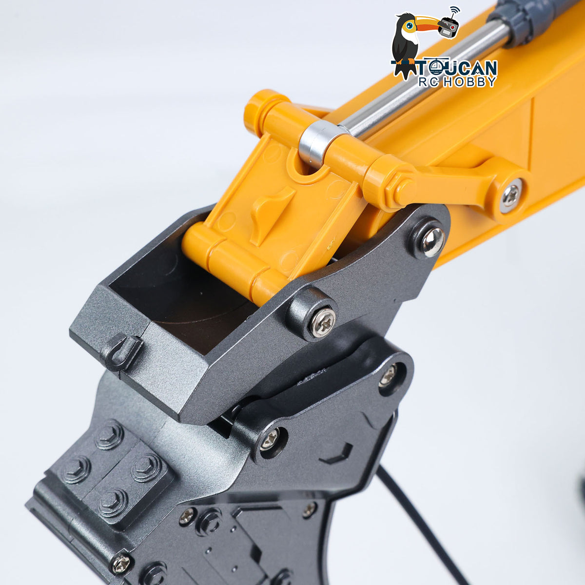 TOUCAN RC HOBBY HUINA 1/18 Electric RC Excavator XE1260 Remote Control Digger RTR 300 Degree Rotation Finished Model Metal Bucket Light Sound