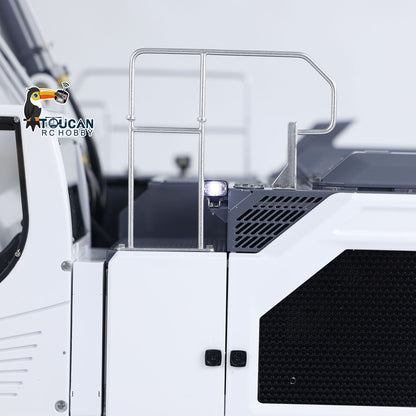 TOUCAN RC HOBBY LESU Aoue LR945 1/14 Metal RC Hydraulic Excavator B0017 KIT/PNP CNC 7CH Valve 3-arm Digger LED Lights Electronic Display for Professional Construction Truck Model Collectors DIY