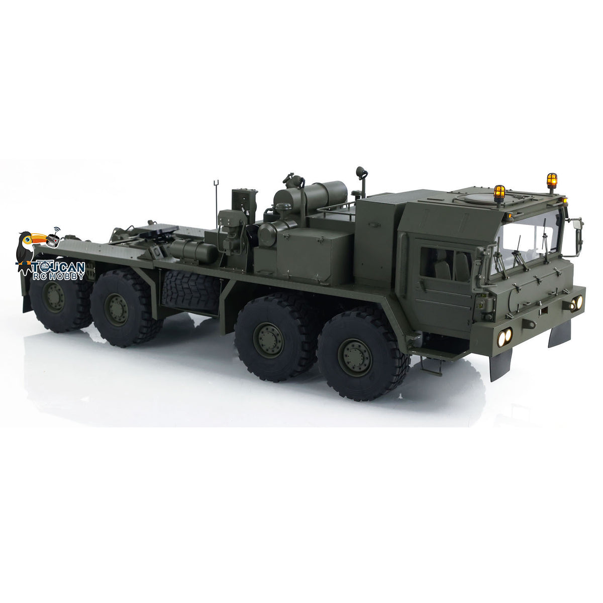 TOUCAN RC HOBBY LXY 8x8 1/14 RC Tractor Truck SLT56 Full Metal Remote Controlled Military Transport Car PNP Painted Model FlySky PL18 Lite