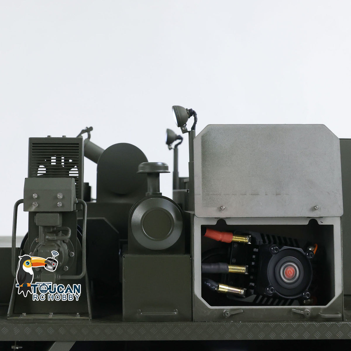 TOUCAN RC HOBBY LXY 8x8 1/14 RC Tractor Truck SLT56 Full Metal Remote Controlled Military Transport Car PNP Painted Model FlySky PL18 Lite
