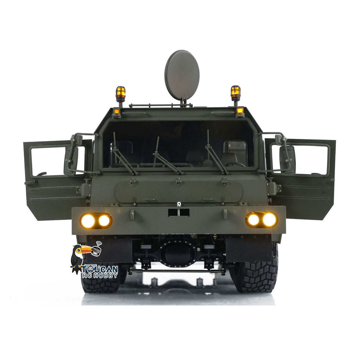 TOUCAN RC HOBBY LXY 8x8 1/14 RC Tractor Truck SLT56 Full Metal Remote Controlled Military Transport Car PNP Painted Model FlySky PL18 Lite