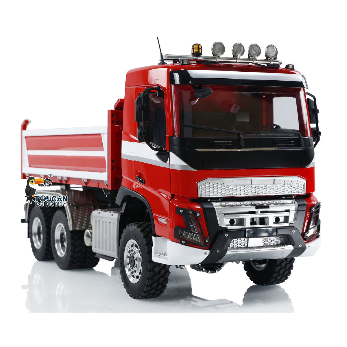 TOUCAN RC HOBBY LESU A0009 1/14 Metal 3 Ways 6x6 RC Hydraulic Dump Truck with 3 Speed Transmission Differential Lock for Construction-Themed Courses