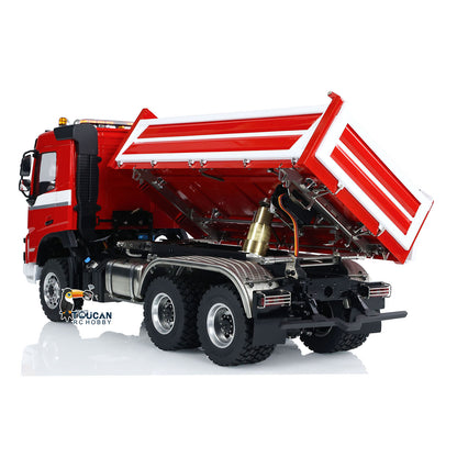 TOUCAN RC HOBBY LESU A0009 1/14 Metal 3 Ways 6x6 RC Hydraulic Dump Truck with 3 Speed Transmission Differential Lock for Construction-Themed Courses