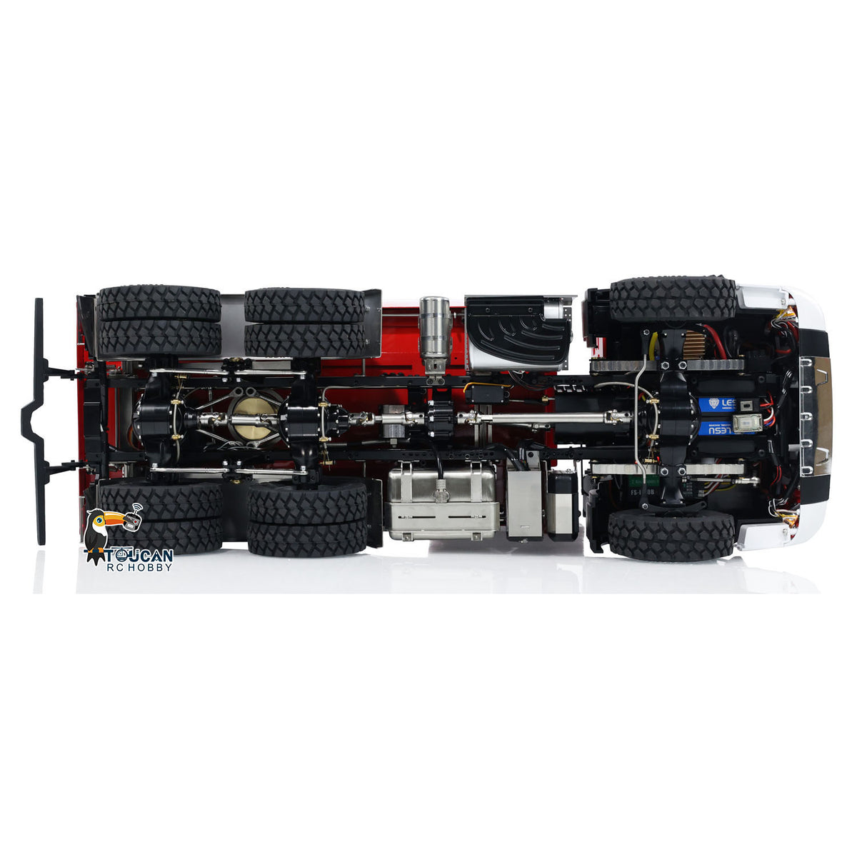 TOUCAN RC HOBBY LESU A0009 1/14 Metal 3 Ways 6x6 RC Hydraulic Dump Truck with 3 Speed Transmission Differential Lock for Construction-Themed Courses