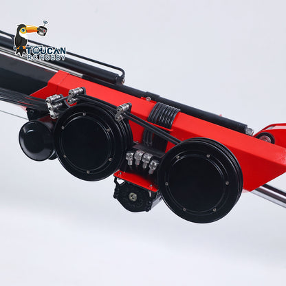 TOUCAN RC HOBBY LXY 1/14 RC Truck Remote Control Tractor Truck 7-way Valves Hydraulic Crane 6x6 RC Lorry Car 3Speed Gearbox Axle Locks Light Sound System