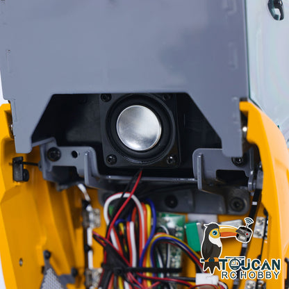 TOUCAN RC HOBBY LESU AOUE MCL8 Chargeuse hydraulique radiocommandée 4x4 en métal 1/14 A0015 avec distributeur 4 voies, système d'éclairage et sonore pour modélistes de construction