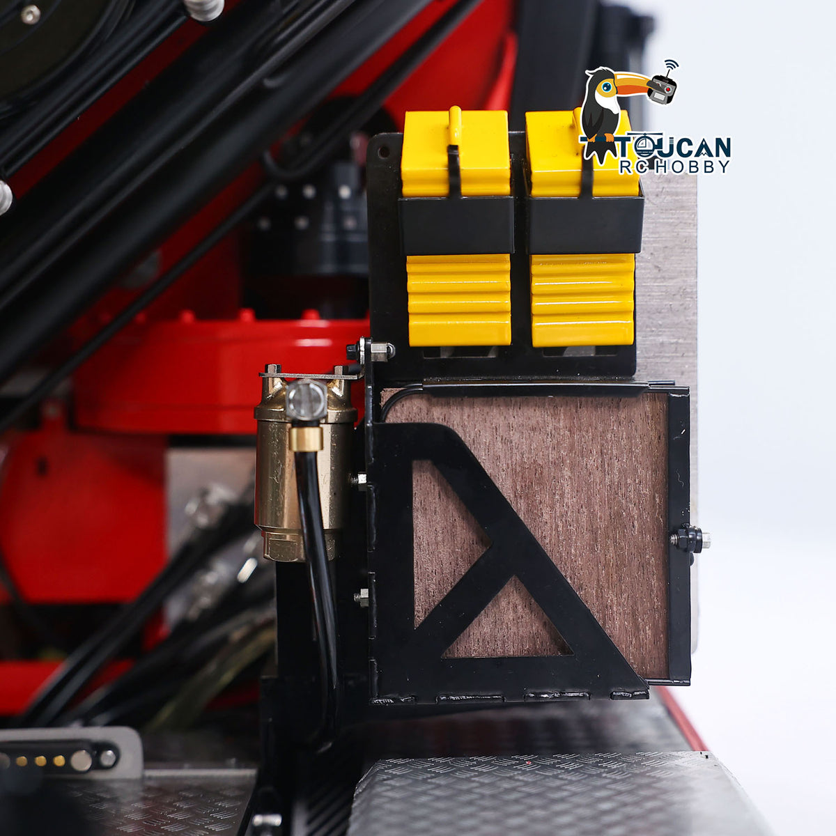 TOUCAN RC HOBBY LXY 1/14 RC Truck Remote Control Tractor Truck 7-way Valves Hydraulic Crane 6x6 RC Lorry Car 3Speed Gearbox Axle Locks Light Sound System