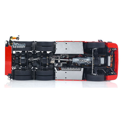 TOUCAN RC HOBBY LXY 1/14 RC Truck Remote Control Tractor Truck 7-way Valves Hydraulic Crane 6x6 RC Lorry Car 3Speed Gearbox Axle Locks Light Sound System