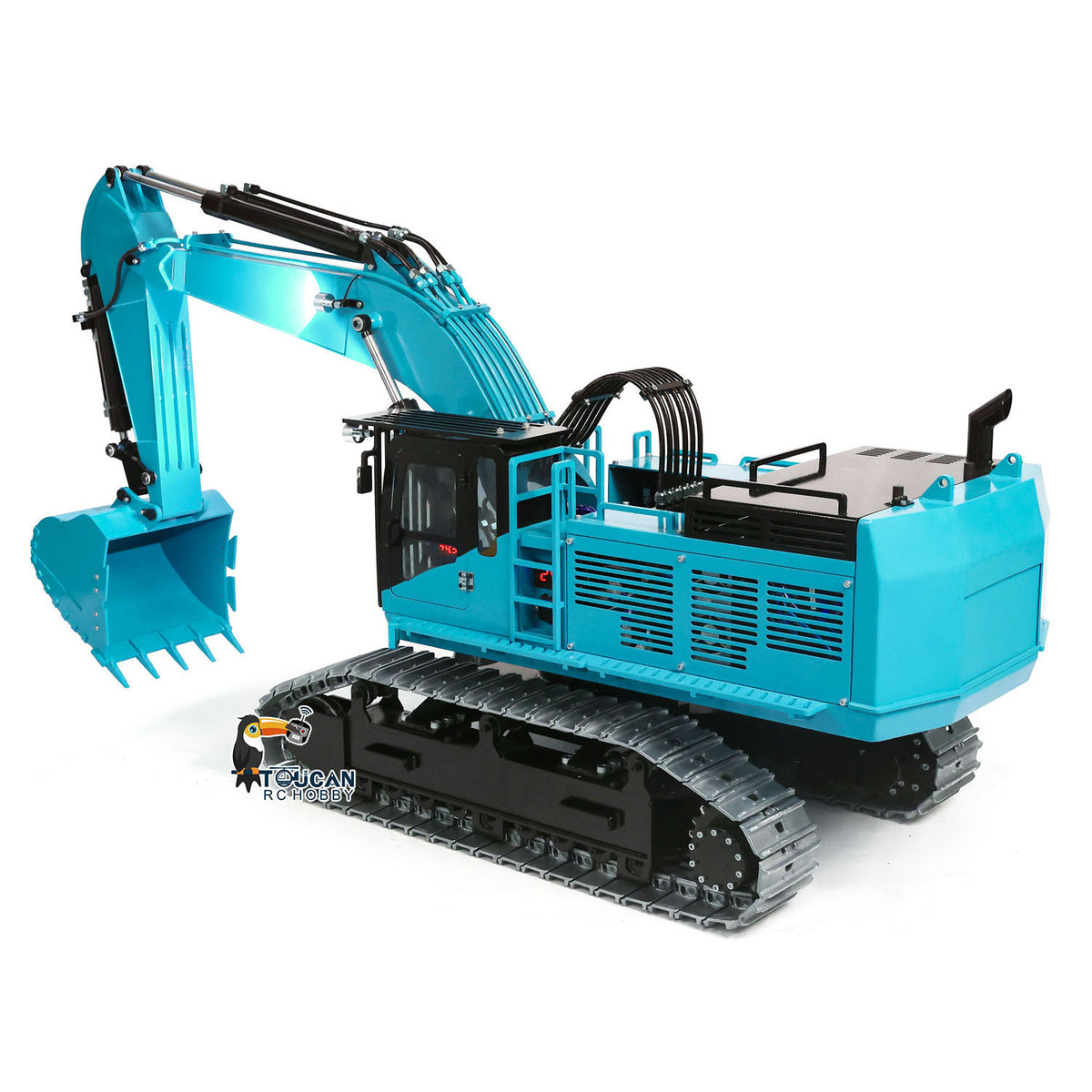 TOUCAN RC HOBBY  1/8 385CF Metal Hydraulic RC Excavator RTR 150KG Heavy Duty Remote Control Diggers Ready to Run Upgraded Version Models
