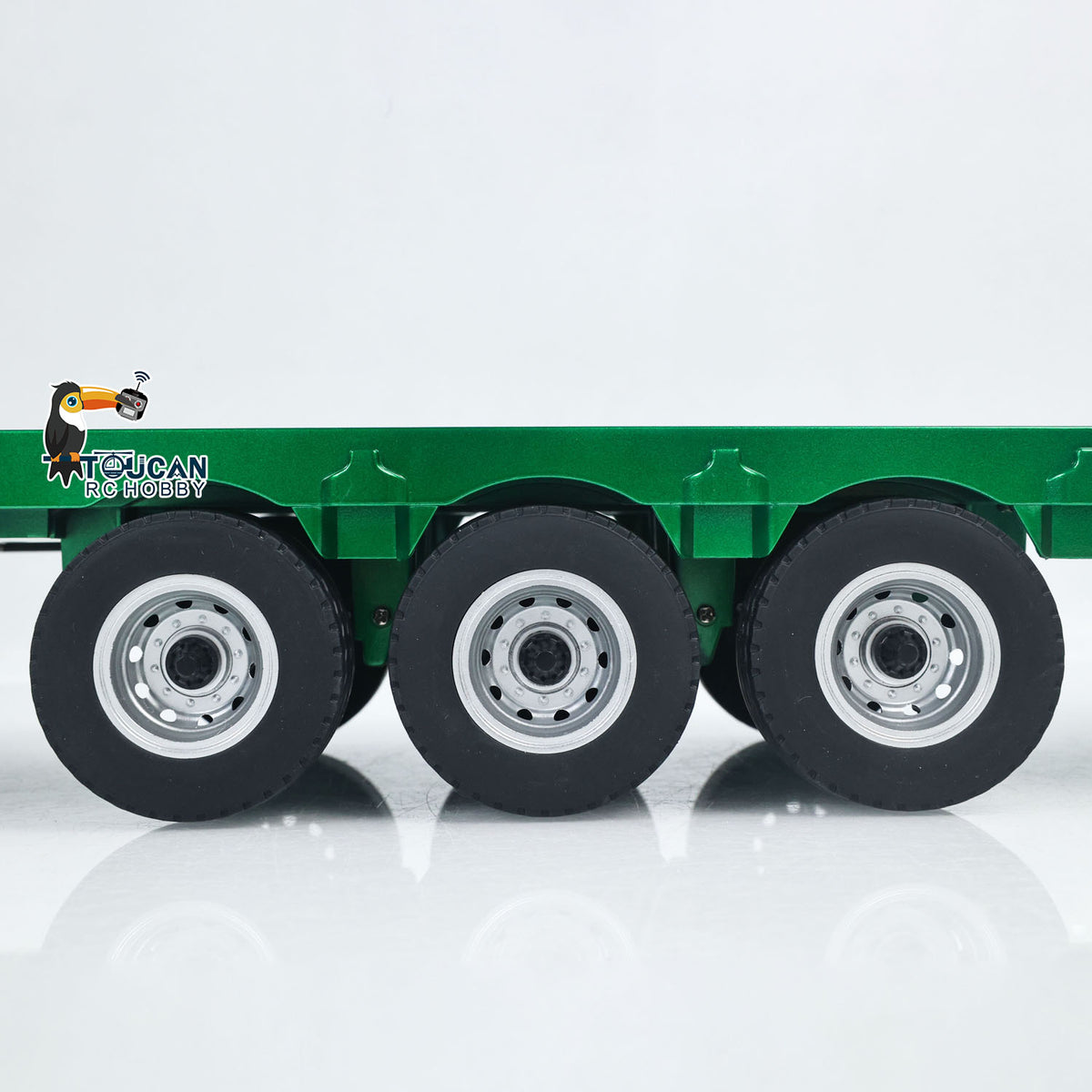 TOUCAN RC HOBBY Fast Free Shipping for EU HUINA 1/18 Plastic Flatbed Semi Trailer 1502 for Radio Controlled Tractor Truck 1501 Electric Support Legs Battery No Light