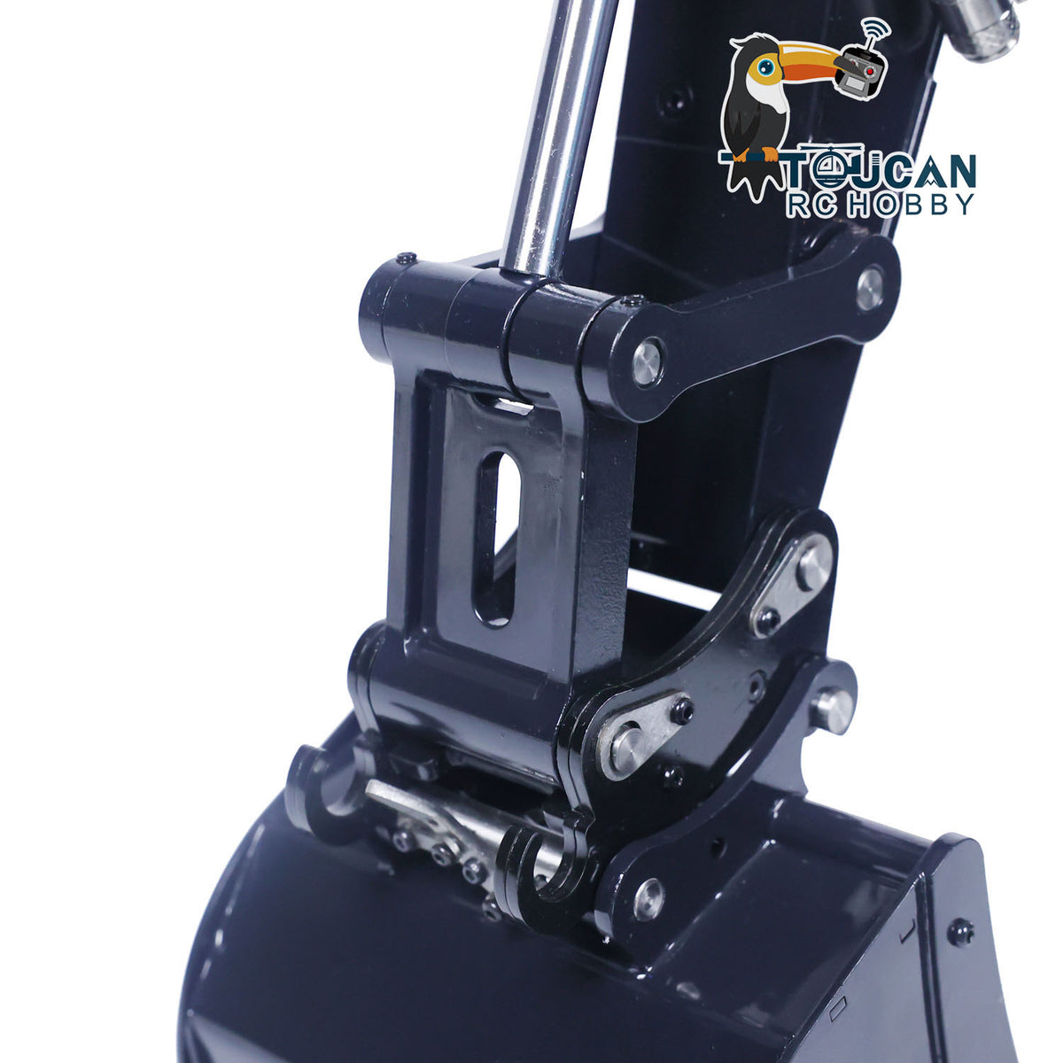 TOUCAN RC HOBBY MTModel EC380 Metal 1/14 3 Arms RC Hydraulic Excavator Tiltable Bucket 8-way Reversing Valve FlySky PL18EV Radio Controller Sound System for Adult
