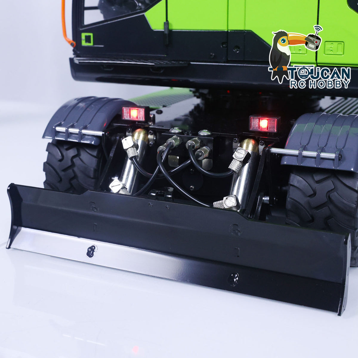 TOUCAN RC HOBBY MTModel EC380 Metal 1/14 3 Arms RC Hydraulic Excavator Tiltable Bucket 8-way Reversing Valve FlySky PL18EV Radio Controller Sound System for Adult