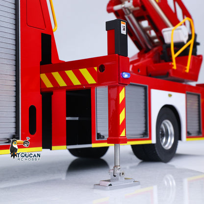 TOUCAN RC HOBBY 2Speed 1/14 4*4 Metal Chassis Electric Remote Control Lift Ladder Fire Truck RC Model Vehicle Radio No Battery Charger