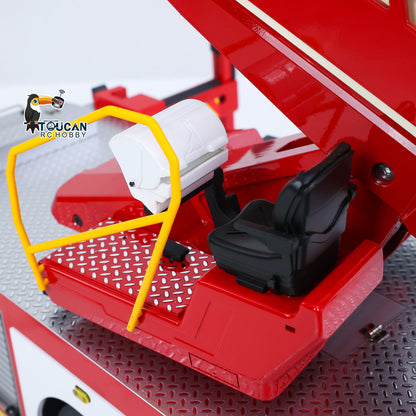 TOUCAN RC HOBBY 2Speed 1/14 4*4 Metal Chassis Electric Remote Control Lift Ladder Fire Truck RC Model Vehicle Radio No Battery Charger
