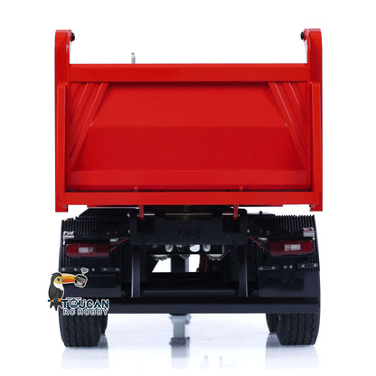 TOUCAN RC HOBBY LESU A0051-C 1/14 Metal Full Dump Trailer 2-Axle Heavy Haul Transport Vehicle Electric Landing Legs LED Lights for RC Tractor Truck DIY Models for Model Enthusiast