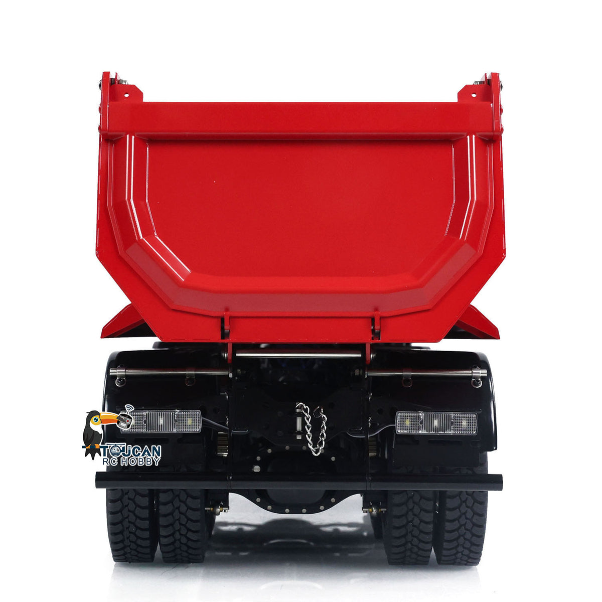 TOUCAN RC HOBBY MODO 1/14 8x8 Metal Hydraulic RC Dump Truck Remote Control Tipper Car Sound Lights Assembled Painted Model ESC Motor Servo
