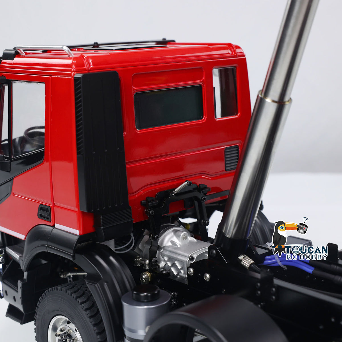 TOUCAN RC HOBBY MODO 1/14 8x8 Metal Hydraulic RC Dump Truck Remote Control Tipper Car Sound Lights Assembled Painted Model ESC Motor Servo