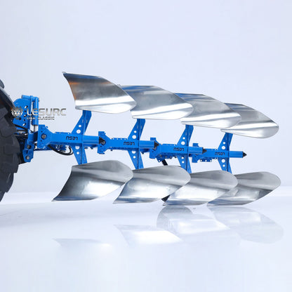 TOUCAN RC HOBBY LESU C0072 1/14 Metall Hydraulik-Anbau-Drehpflug Upgrade-Aufsatz für AOUE 1050 RC Einachsschlepper Landwirtschaftliches Fahrzeugmodell