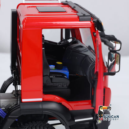 TOUCAN RC HOBBY MODO 1/14 8x8 Metal Hydraulic RC Dump Truck Remote Control Tipper Car Sound Lights Assembled Painted Model ESC Motor Servo