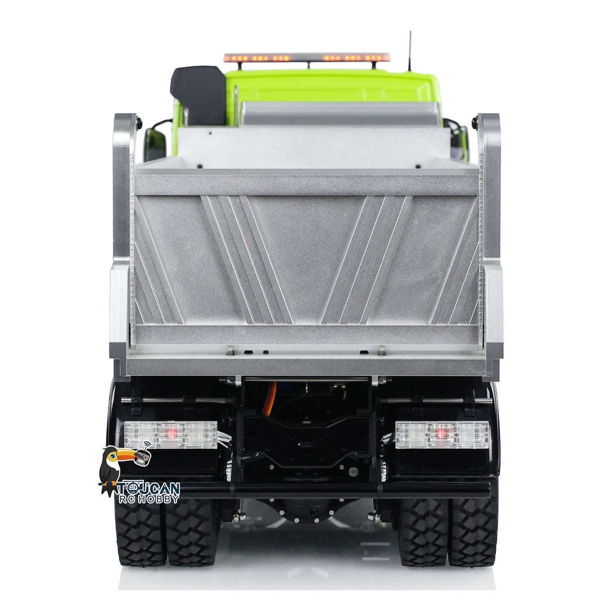 TOUCAN RC HOBBY LESU 1/14 RTR RC Hydraulic Dump Truck FMX Cabin 8X8 Metal Chassis Dumper Assembled and Painted Light Sound System FS I6S