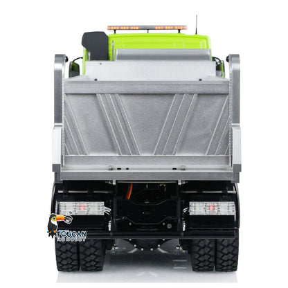 TOUCAN RC HOBBY LESU 1/14 RTR RC Hydraulic Dump Truck FMX Cabin 8X8 Metal Chassis Dumper Assembled and Painted Light Sound System FS I6S