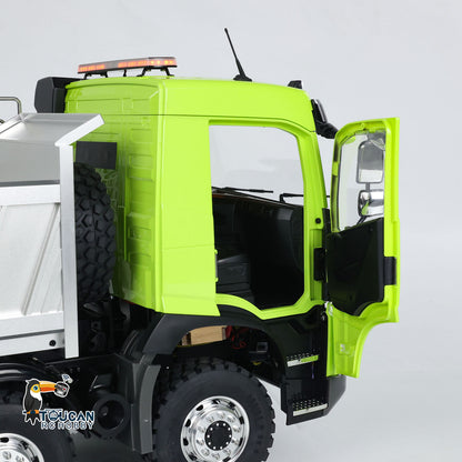 TOUCAN RC HOBBY LESU 1/14 RTR RC Hydraulic Dump Truck FMX Cabin 8X8 Metal Chassis Dumper Assembled and Painted Light Sound System FS I6S