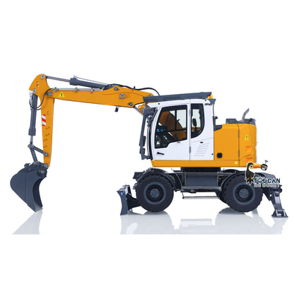 TOUCAN RC HOBBY US Stock CUT RC Hobby 1/14 RC Hydraulic Wheeled Excavator LR914 -3Arms 8CH Valve Metal RTR