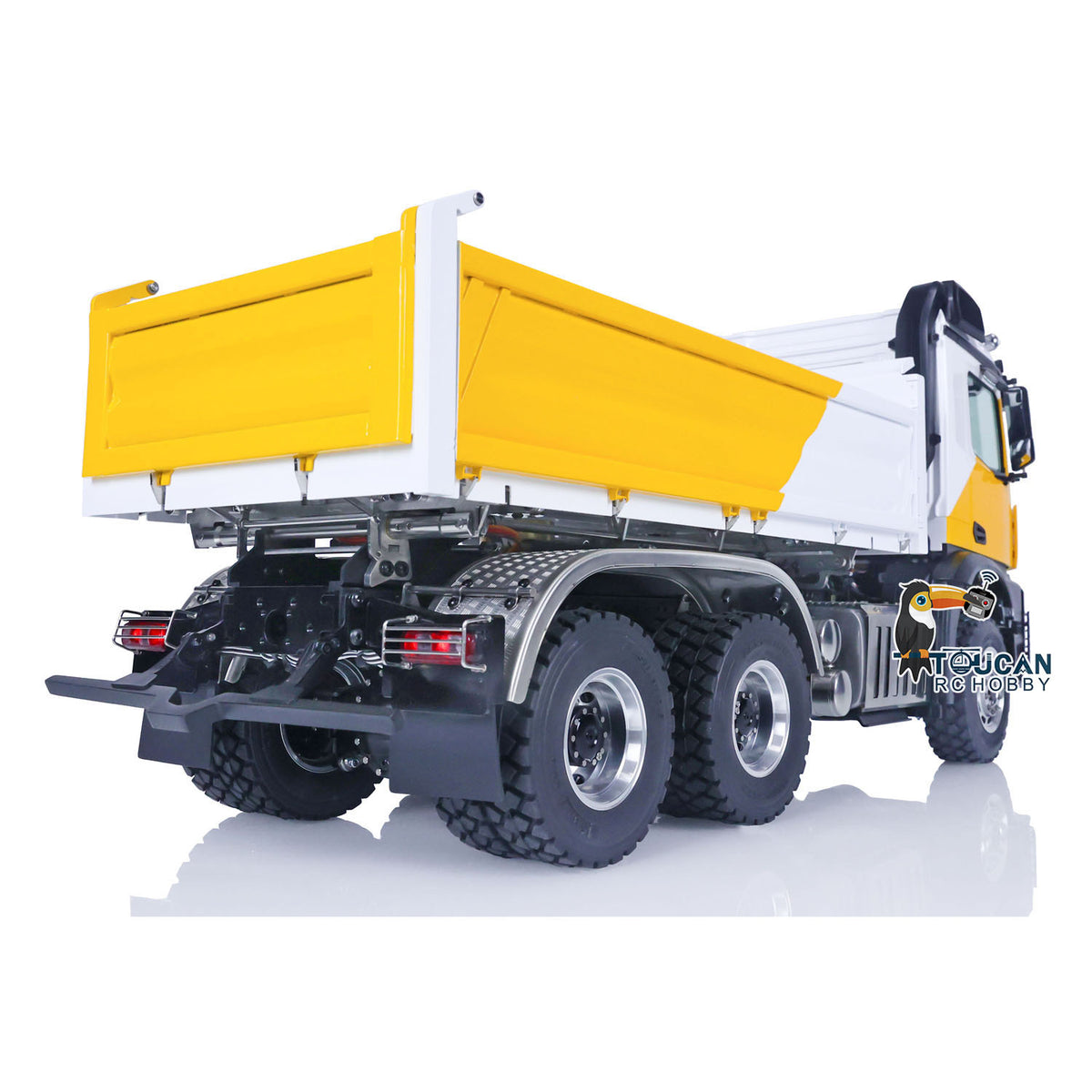 TOUCAN RC HOBBY LESU K3363 Cabin 1/14 Metal 6x6 RC Hydraulic Dump Truck Model FlySky I6S Radio Controller 3 Speed Transmission Differential Lock for Club Events