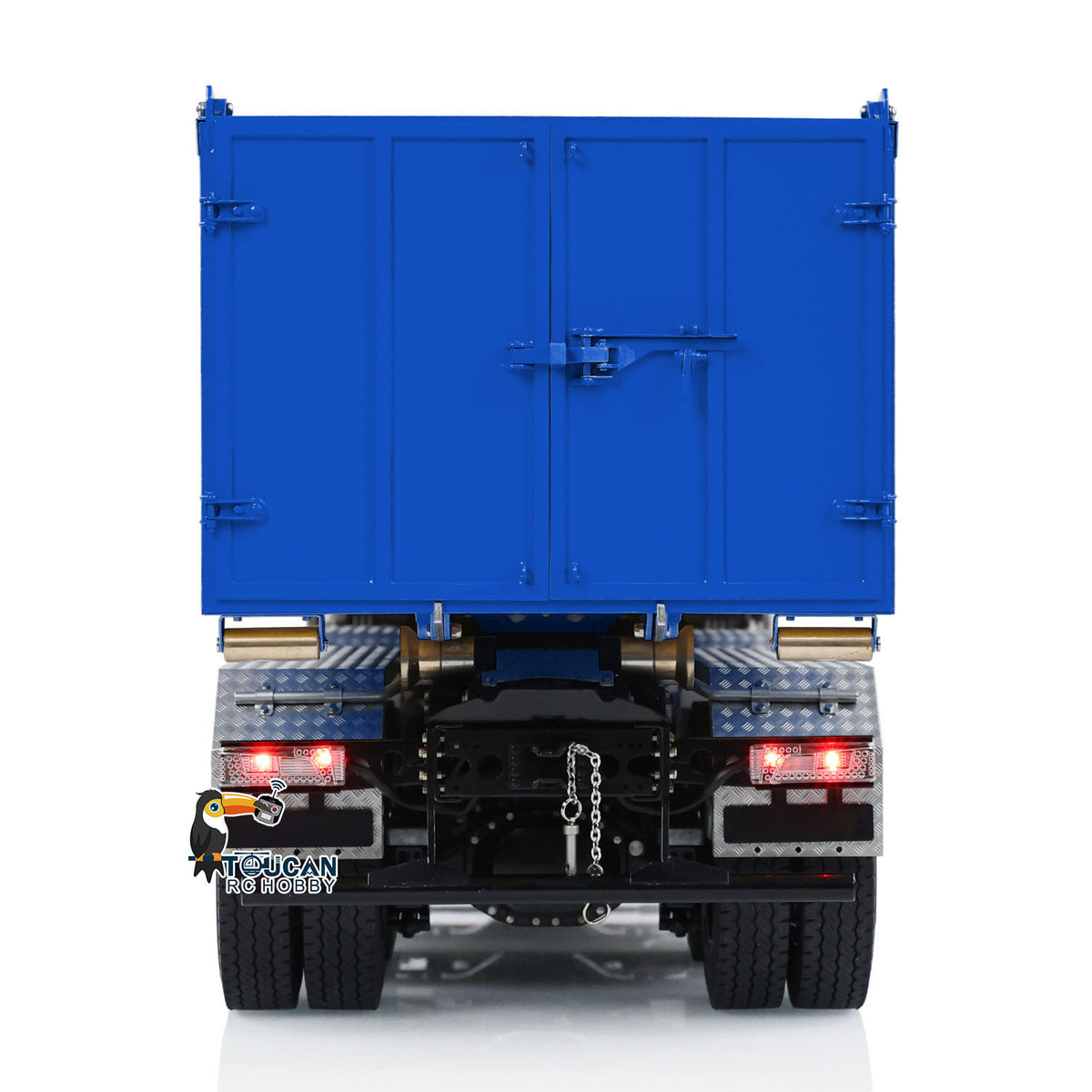 TOUCAN RC HOBBY LXY G88 1/14 Metal 8x8 RC Roll On Off Hydraulic Dump Truck PNP 3 Speed Transmission Differential Lock Axles ST8 Controller Light Sound System for Construction Model Collectors