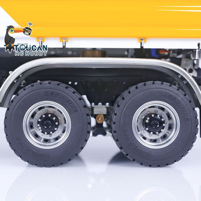TOUCAN RC HOBBY LESU K3363 Cabin 1/14 Metal 6x6 RC Hydraulic Dump Truck Model FlySky I6S Radio Controller 3 Speed Transmission Differential Lock for Club Events