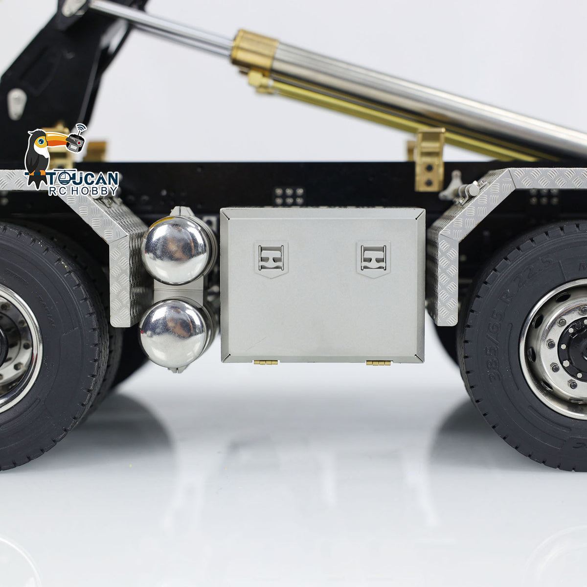 TOUCAN RC HOBBY LXY G88 1/14 Metal 8x8 RC Roll On Off Hydraulic Dump Truck PNP 3 Speed Transmission Differential Lock Axles ST8 Controller Light Sound System for Construction Model Collectors