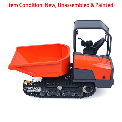 TOUCAN RC HOBBY 1/14 Hydraulic Remote Control Tracked Dumper KC300HR-5 Unpainted KIT LESU Metal RC Tipper Model Light System No Battery
