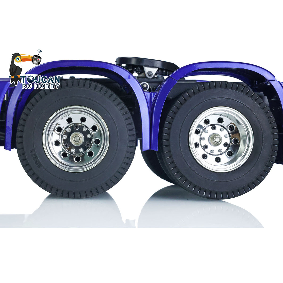 TOUCAN RC HOBBY HHRC 1/14 Drei-Achsen RC Sattelzugmaschine 6x4 lackiertes, zusammengebautes Modellauto mit Motor, Fahrregler, Servo, Sound, Licht und Warnleuchte