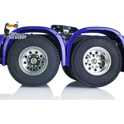 TOUCAN RC HOBBY HHRC 1/14 Drei-Achsen RC Sattelzugmaschine 6x4 lackiertes, zusammengebautes Modellauto mit Motor, Fahrregler, Servo, Sound, Licht und Warnleuchte