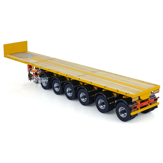 TOUCAN RC HOBBY NOOXION Metal 1/14 6-axle Flat RC Trailer for Remote Controlled Tractor Truck Electric Cars DIY Parts Hobby Model