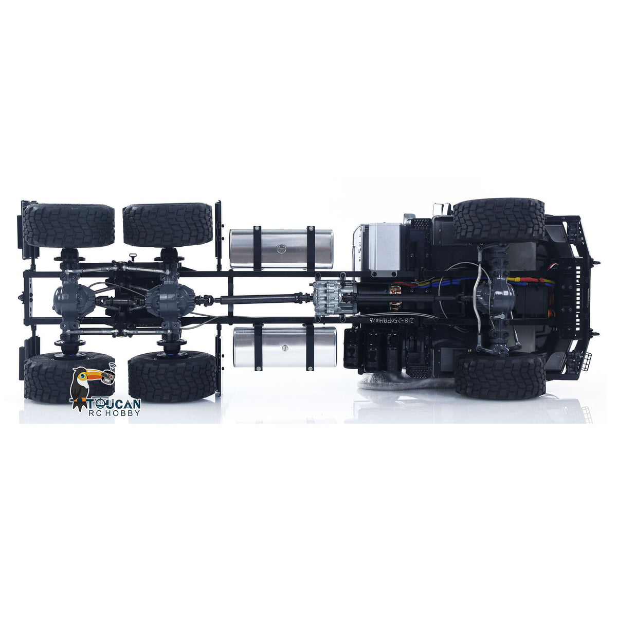 TOUCAN RC HOBBY JDModel 218 1/14 6*6 Plastic RC Tractor Truck Kit/PNP 2-Speed Transmission Hobbywing Brushed ESC Motor Differential Lock DIY Model for Enthusiasts