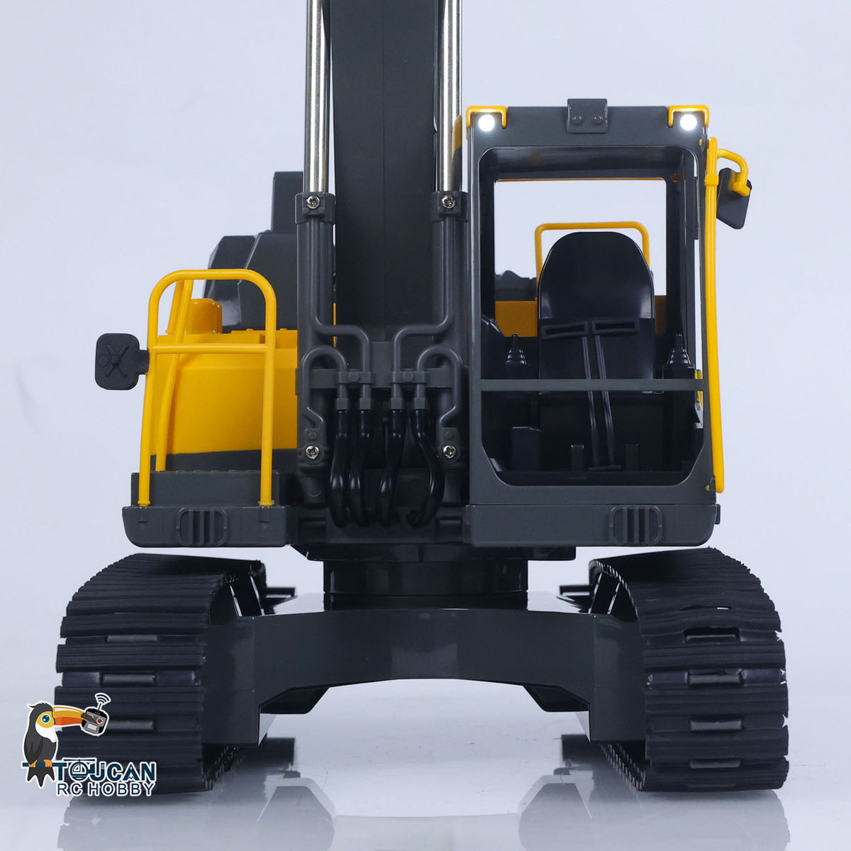 TOUCAN RC HOBBY 1/16 Double E E598 003 Electric Lifting RC Excavator Metal 2Arms Remote Control Digger Hammer Bucket Claw 360 Degrees Rotating