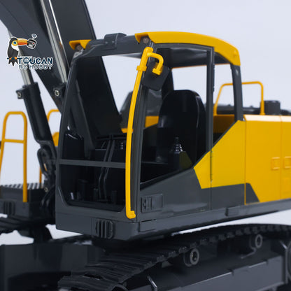 TOUCAN RC HOBBY 1/16 Double E E598 003 Electric Lifting RC Excavator Metal 2Arms Remote Control Digger Hammer Bucket Claw 360 Degrees Rotating