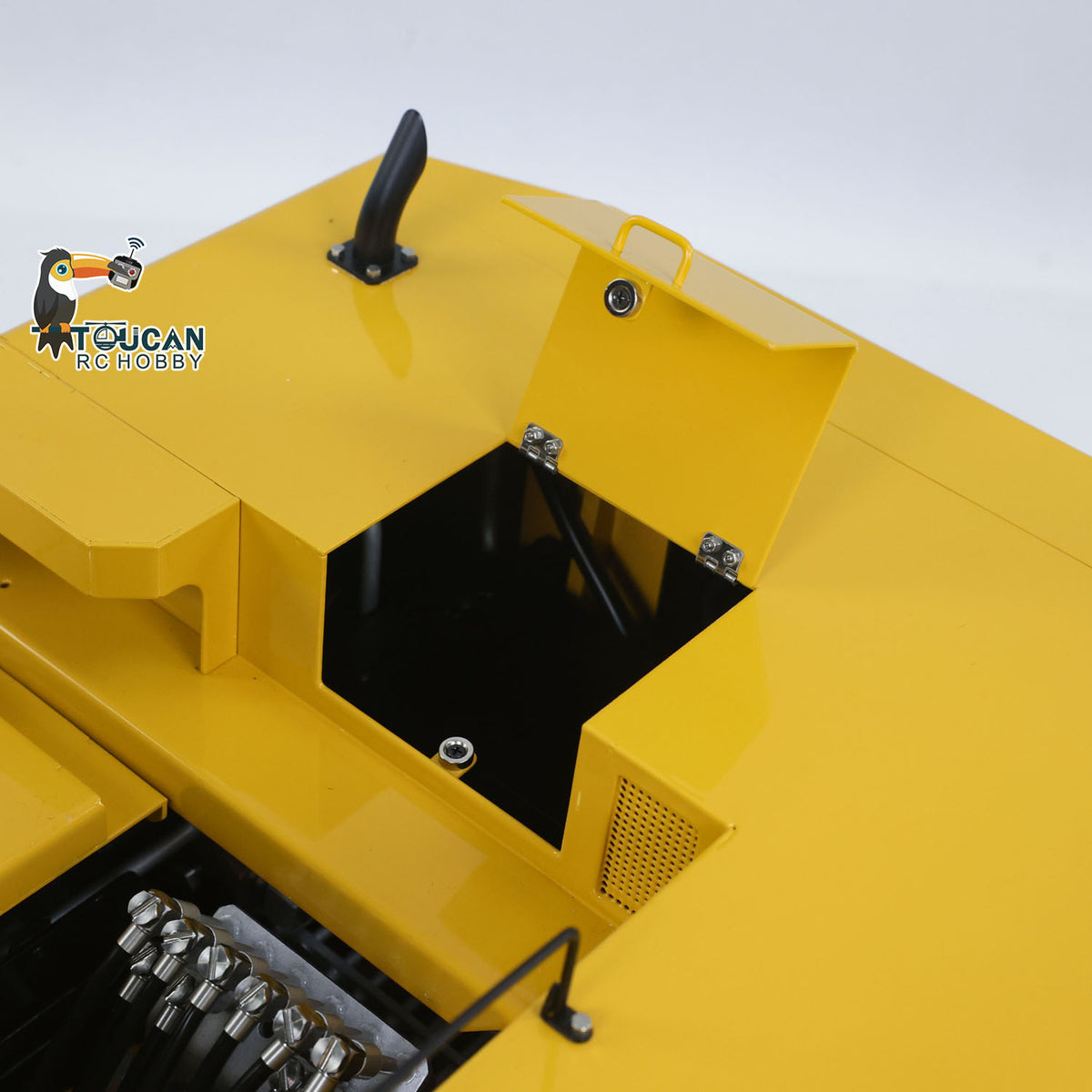 TOUCAN RC HOBBY LESU C374F 1/14 Metal RC Hydraulic Excavator B0001 RTR Brushless Motor 6CH Brass Valve Quick Release Coupler Smoke LCD Screen Sound Light System PL18EV Lite Controller