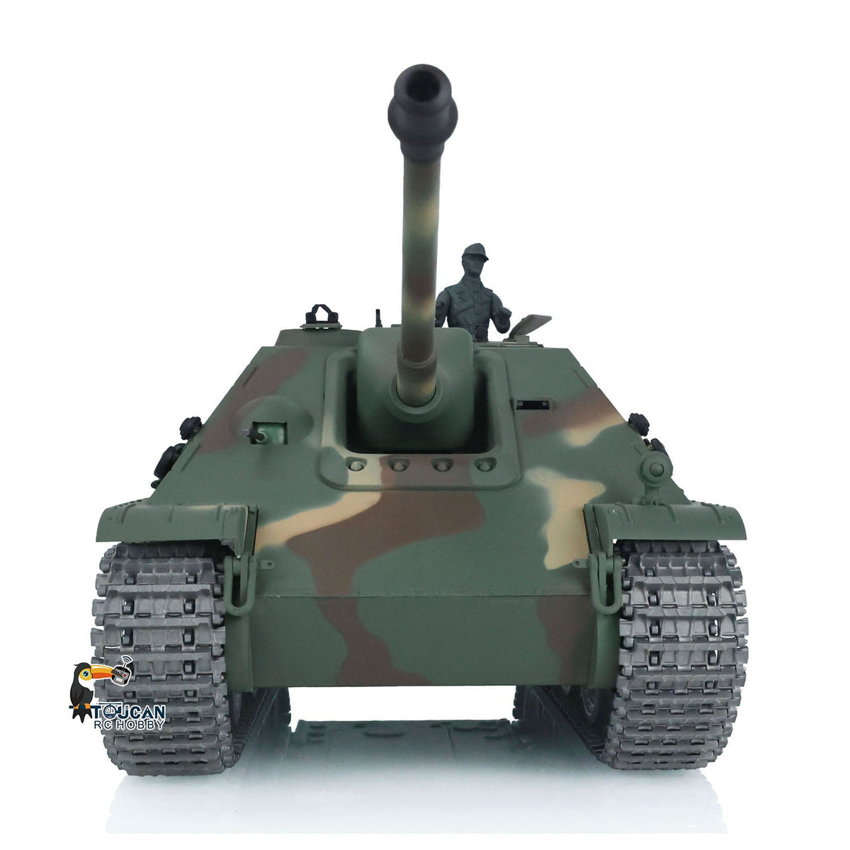 TOUCAN RC HOBBY Heng Long 1/16 TK7.0 Profession German Jadpanther RTR RC Tank 3869 FPV Smoke Infrared Combat BB Unit Metal Sprockets Idlers Road Wheels Tracks