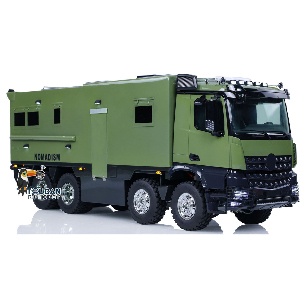 TOUCAN RC HOBBY 1/14 8*4 RC Recreational Vehicles RTR Remote Control Touring Car Sound Light Smoking Painted Assembled RTR Version