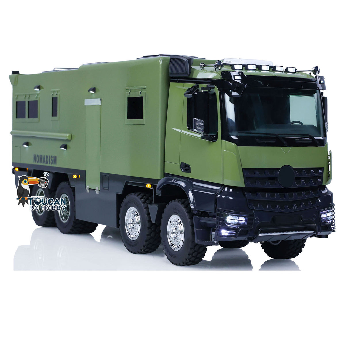 TOUCAN RC HOBBY 1/14 8*4 RC Recreational Vehicles RTR Remote Control Touring Car Sound Light Smoking Painted Assembled RTR Version