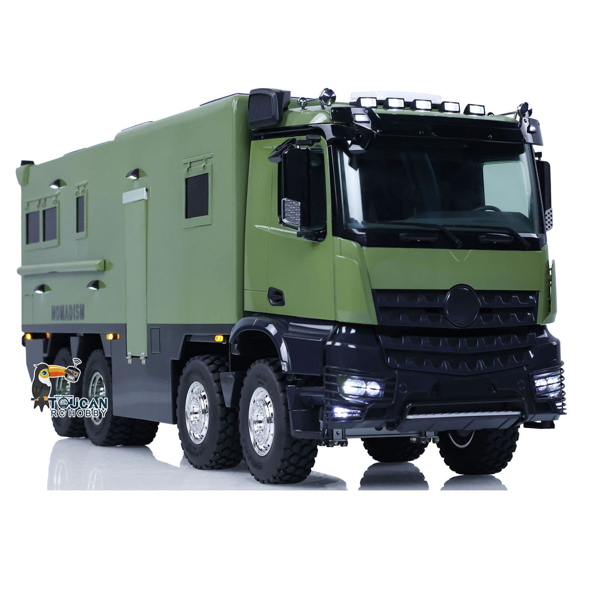 TOUCAN RC HOBBY 1/14 8*4 RC Recreational Vehicles RTR Remote Control Touring Car Sound Light Smoking Painted Assembled RTR Version