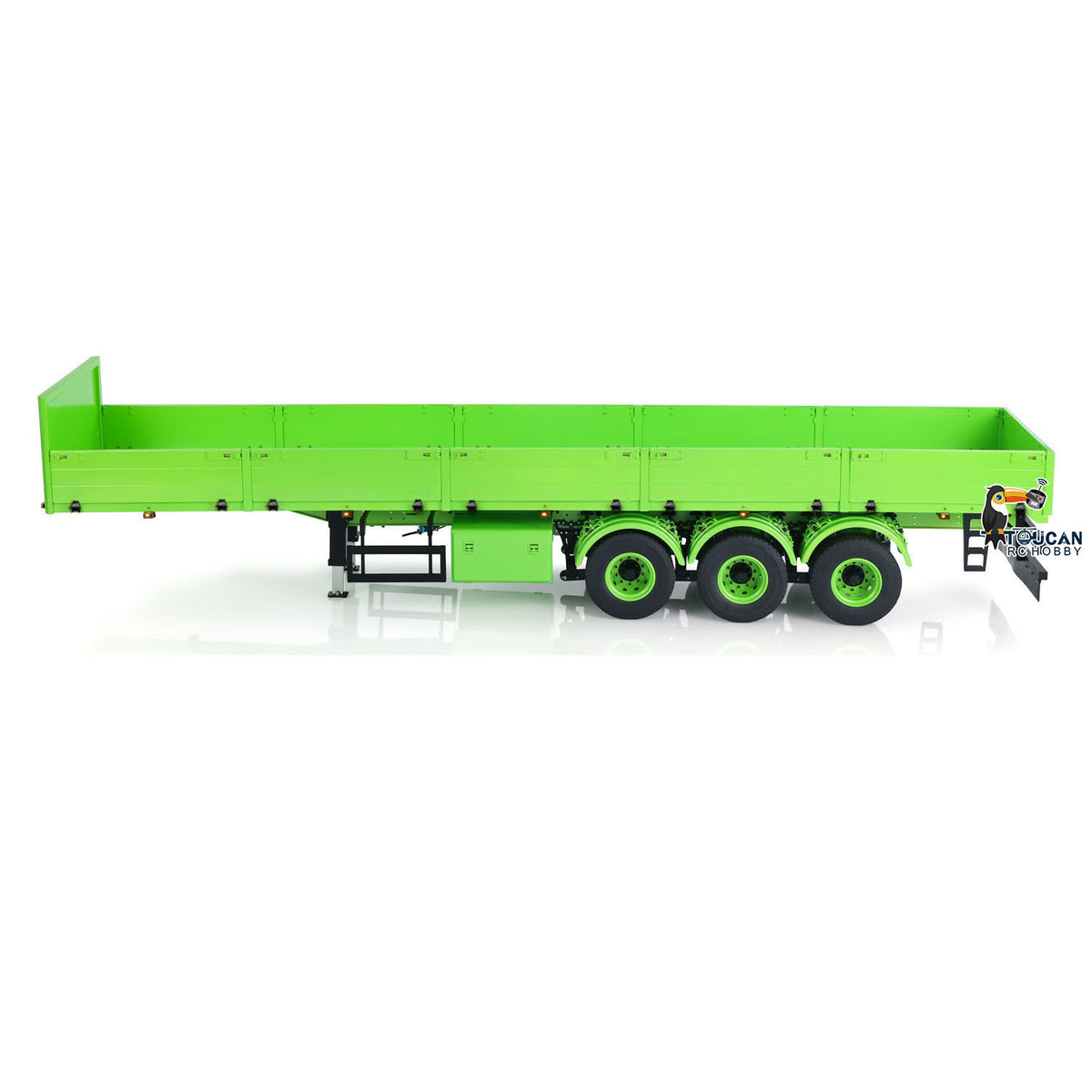 TOUCAN RC HOBBY LXY 3 Axles 1/14 Metal Semi Trailer for Remote Control Tractor Truck Lorry RC Hydraulic Dump Trucks DIY Painting Assembled Model