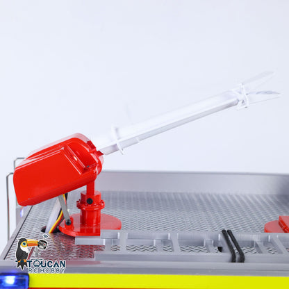 TOUCAN RC HOBBY 1/14 Véhicule de pompier télécommandé électrique RTR 4x4 avec essieux métalliques, boîte de vitesses, radio Flysky i6S, 2 vitesses, lumières et sons