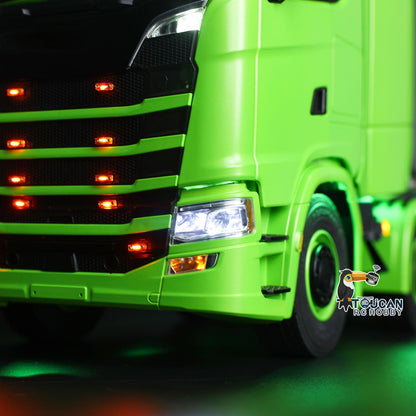 TOUCAN RC HOBBY ScaleClub 8x8 Metal Chassis 1/14 RC Tractor Truck 770S Remote Control Lorry ST8 Radio Battery RTR Warning Lights Spotlight Magnetic Roof