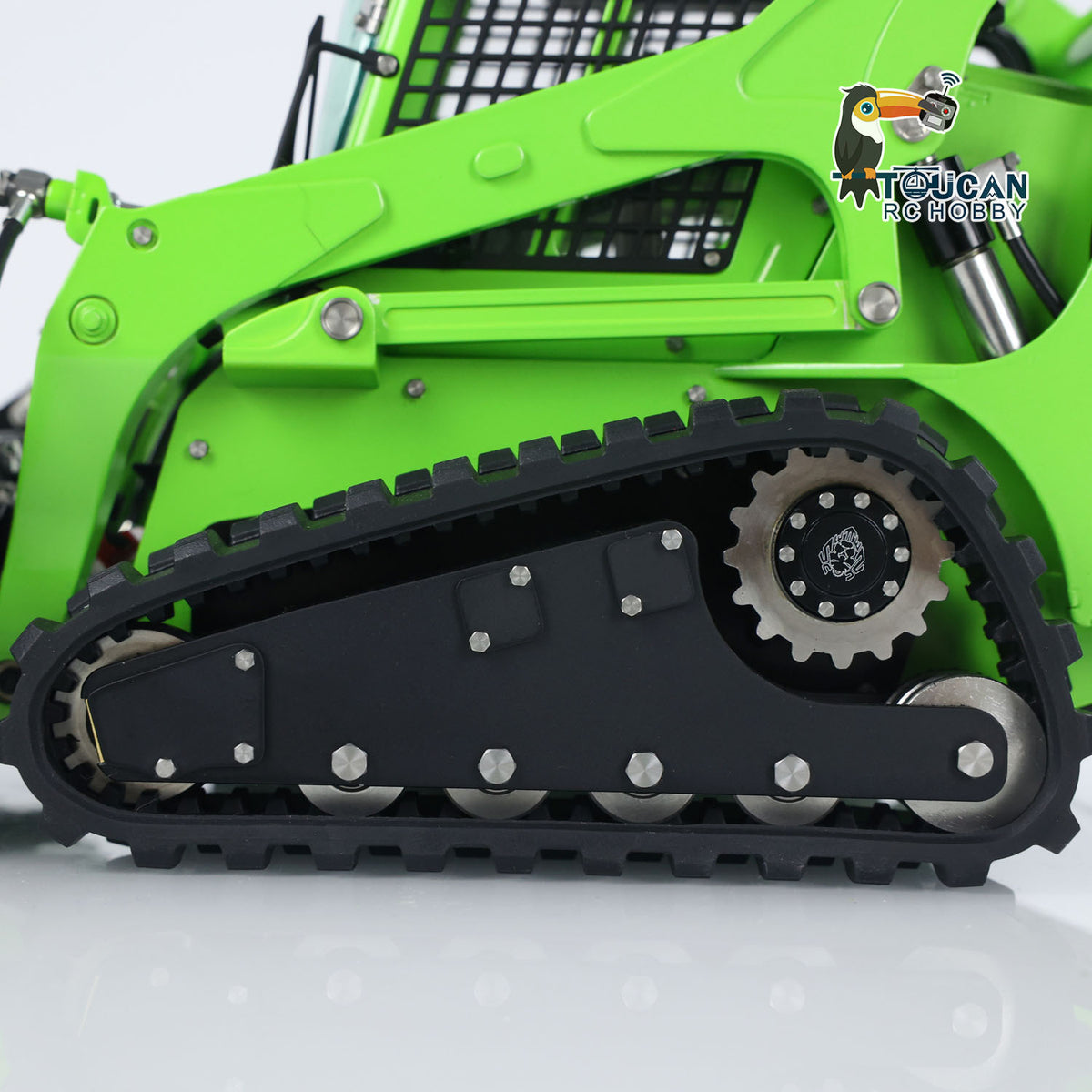 TOUCAN RC HOBBY LESU AOUE LT5 Chargeuse compacte radiocommandée 1/14 en métal, camion de construction hydraulique avec sons, lumières et radiocommande FlySky i6S pour passionnés de modélisme