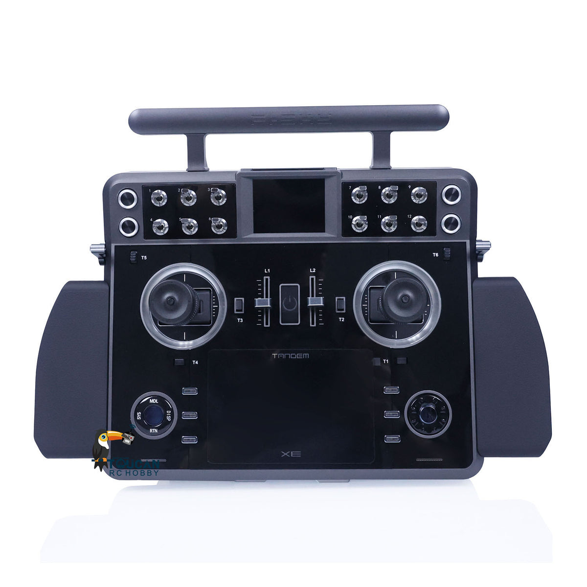 TOUCAN RC HOBBY FrSky Tandem XE 24 Channels Transmitter Remote Control 3D Gimbal 4000mAh Battery Sticker for RC Boat Truck Plane Model