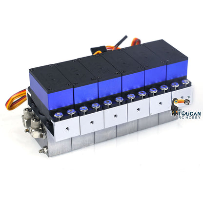 TOUCAN RC HOBBY Kabolite 6CH Directional Valve/Metal Female Connector/Coarse Filter for K970 1/14 RC Hydraulic Tracked Excavator DIY Model for Enthusiast